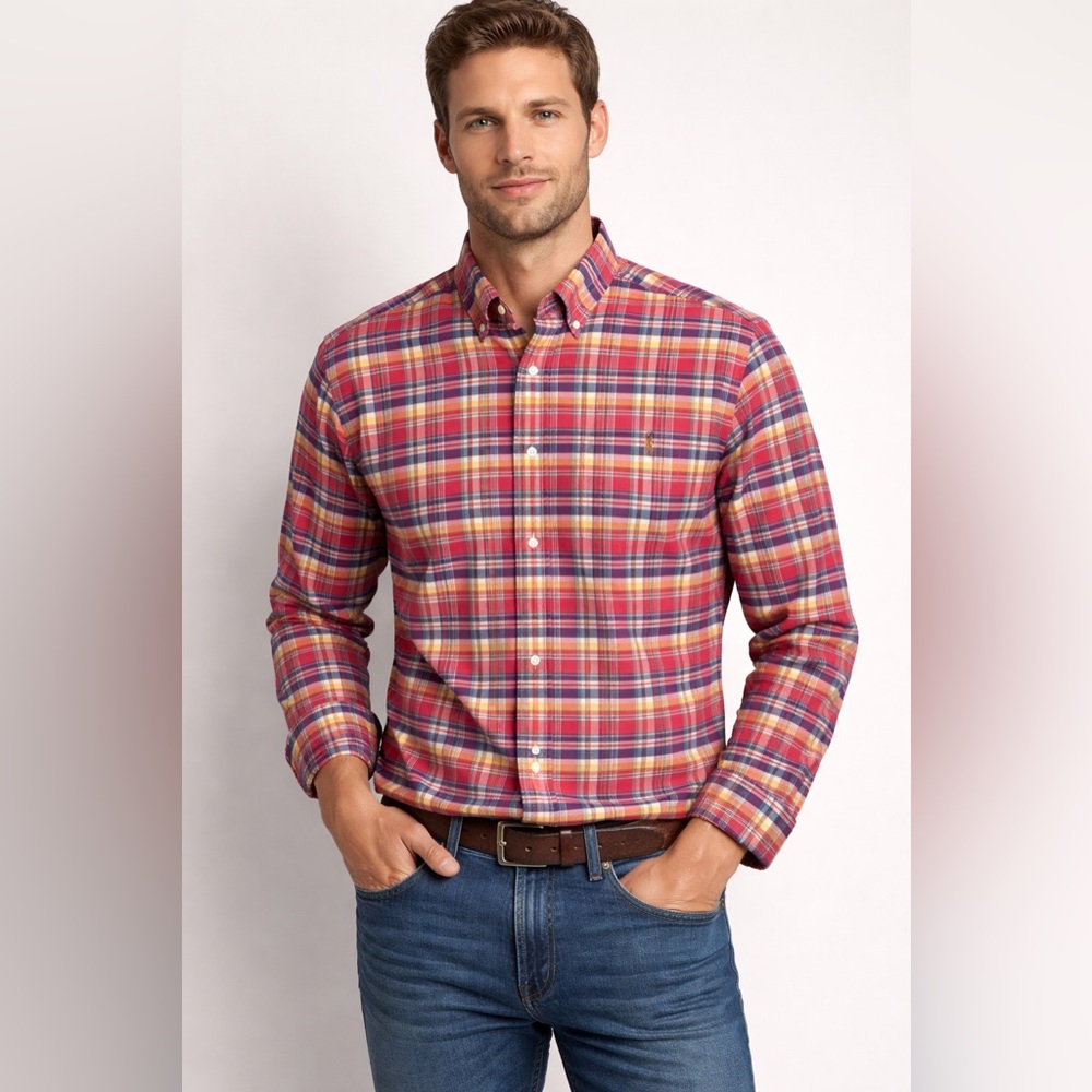 Ralph Lauren Plaid Button-Down Shirt